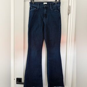MOTHER Dark Indigo Flare Jeans